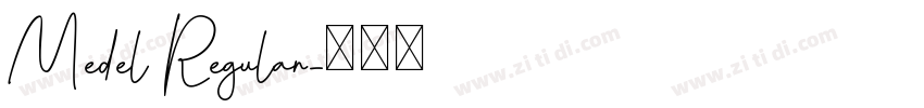 Medel Regular字体转换